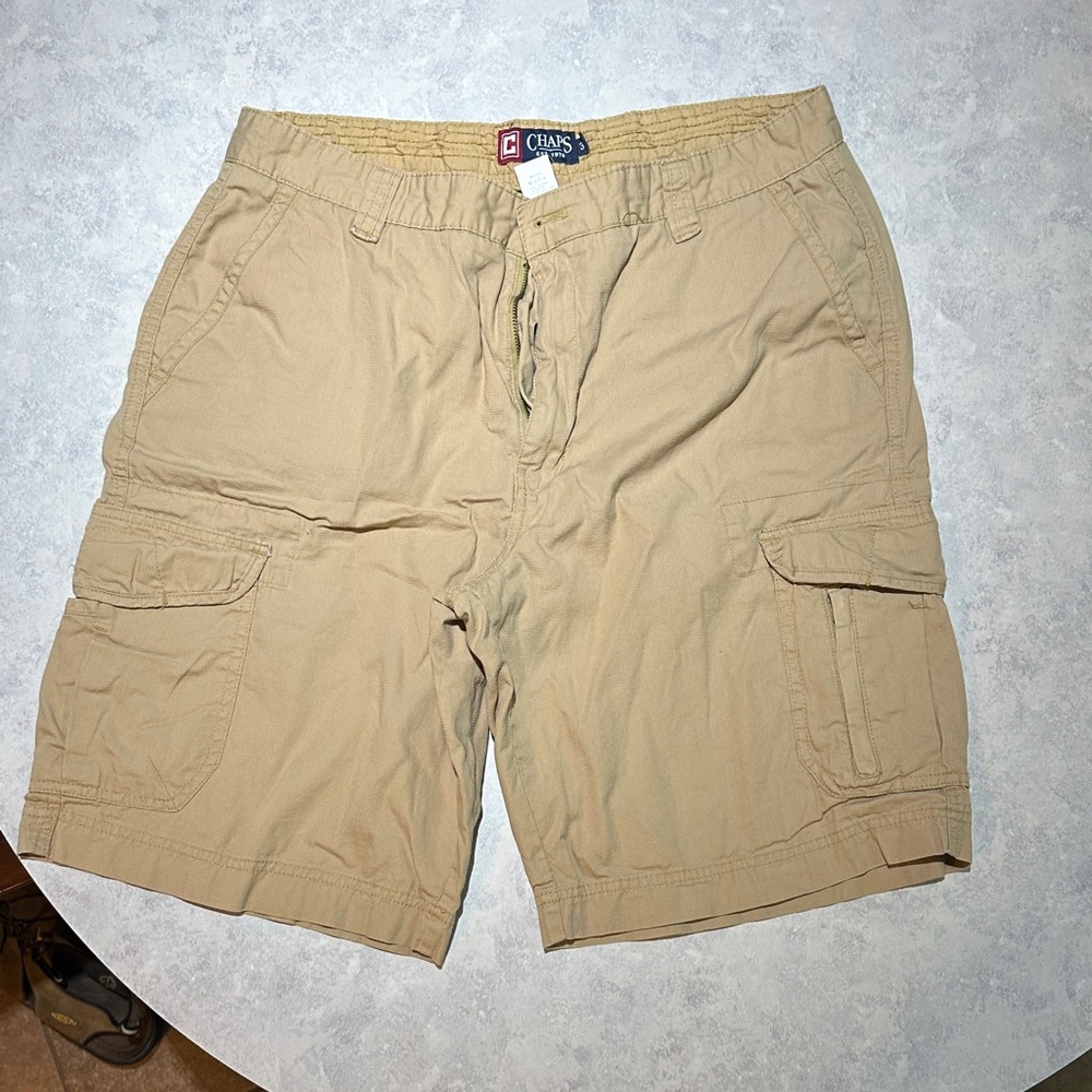 Chaps Men's Khaki Cargo Shorts
